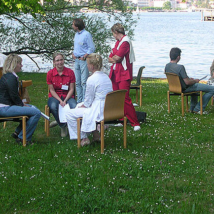 Gruppe am Traunsee