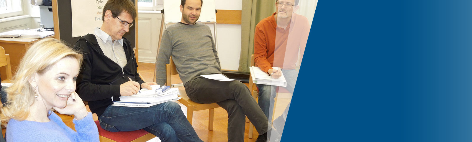 Gruppenfoto eines NLP-Trainer-Durchgangs am Schloss Traunsee