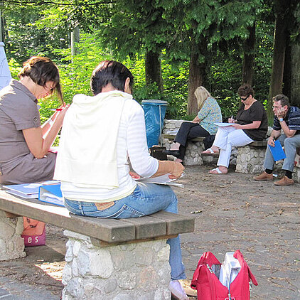 Seminar im Garten